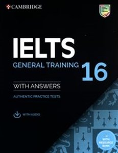 Obrazek IELTS 16 General Training Student's Book with Answers with Audio with Resource Bank