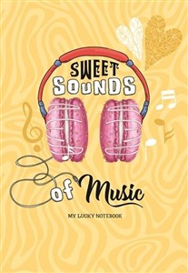 Obrazek Notatnik ozdobny 128x165/64K linia Słuchawki