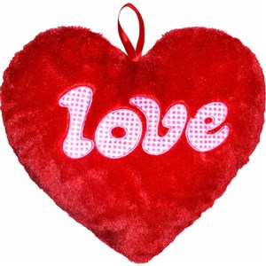 Obrazek PODUSZKA SERCE LOVE 34CM 12518