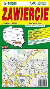 Obrazek Zawiercie 1:20 000 plan miasta PIĘTKA