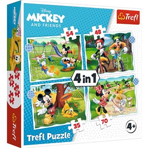 Picture of Puzzle 4w1 Fajny dzień Mickiego Disney