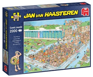 Obrazek Puzzle 2000 Haasteren Tłumy na basenie G3