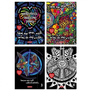 Picture of Teczka rysunkowa A4 z gumką WOŚP mix