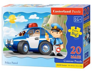 Picture of Puzzle Maxi Konturowe: Police Patrol-M 20