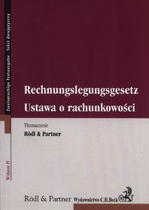 Picture of Ustawa o rachunkowości Rechnungslegungsgesetz