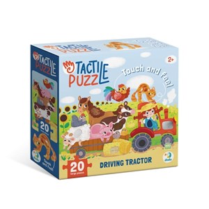 Picture of Puzzle sensoryczne Jade traktorem 20el