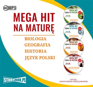 Picture of [Audiobook] Pakiet Mega hit na maturę Biologia Geografia Historia Język polski