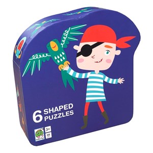 Obrazek Puzzle dla dzieci w ozdobnym pudełku Pirat