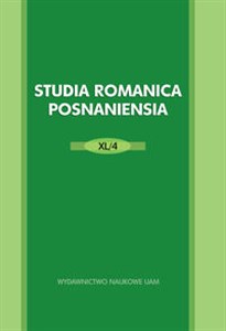 Picture of Studia Romanica Posnaniensia XL/4