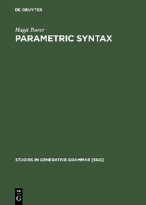 Picture of BORER, H: PARAMETRIC SYNTAX