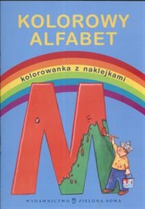 Obrazek Kolorowy alfabet  Kolorowanka z naklejkami (niebieska)