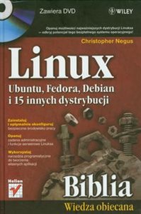 Obrazek Linux Biblia Ubuntu, Fedora, Debian i 15 innych dystrybucji