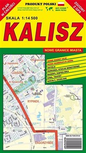 Obrazek Kalisz 1:14 500 plan miasta PIĘTKA