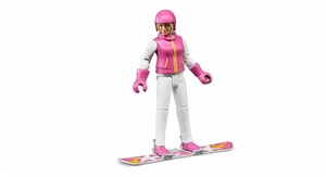 Obrazek Figurka kobiety na snowboardzie