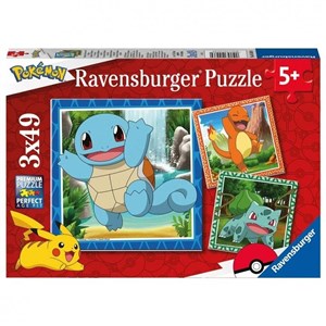 Picture of Puzzle dla dzieci 3x49 Pokemony