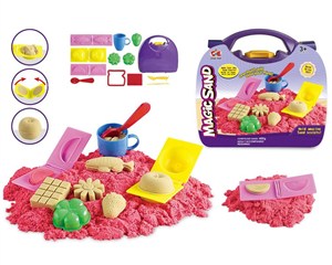 Obrazek Piasek kinetyczny 400g z foremkami