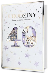 Obrazek Karnet B6 Urodziny 40