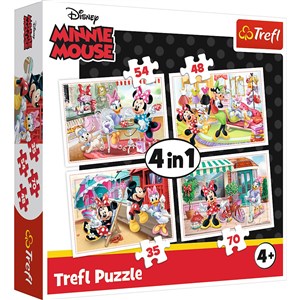 Picture of Puzzle 4w1 Minnie z przyjaciółmi