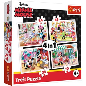 Obrazek Puzzle 4w1 Minnie z przyjaciółmi