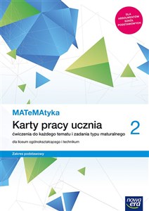 Picture of MATeMAtyka 2 Karty pracy ucznia Zakres podstawowy Szkoła ponadpodstawowa