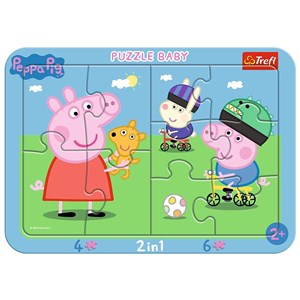 Obrazek Puzzle Baby ramkowe Wesoła Świnka Peppa 10