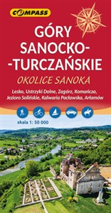 Obrazek Mapa Góry Sanocko-Turczańskie, okolice Sanoka