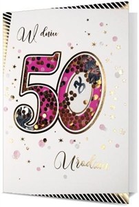 Obrazek Karnet B6 Urodziny 50