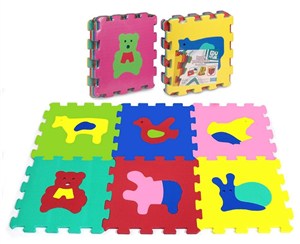 Picture of Puzzle piankowe 6 elementów Zwierzęta