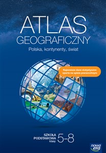 Picture of Atlas geograficzny Polska kontynenty świat Szkoła podstawowa Klasa 5-8