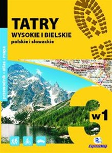 Obrazek Tatry Wysokie i Bielskie, polskie i słowackie 3 w 1 Przewodnik, atlas i mapa