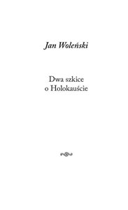 Picture of Dwa szkice o Holokauście