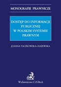 Dostęp do ... - Joanna Taczkowska-Olszewska -  Polish Bookstore 