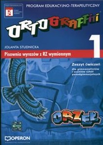 Obrazek Ortograffiti 1 Zeszyt ćwiczeń Pisownia wyrazów z RZ wymiennym Gimnazjum