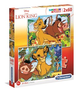 Obrazek Puzzle SuperColor 2x60 Lion King