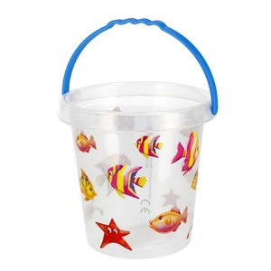 Obrazek Wiaderko do piasku transparentne 14 cm