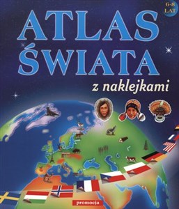 Obrazek Atlas świata z naklejkami 6-8 lat