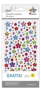 Picture of Kryształki samoprzylepne kwiatki mix 139szt