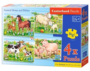 Picture of 4x1 Puzzle Animal Moms and Babies
