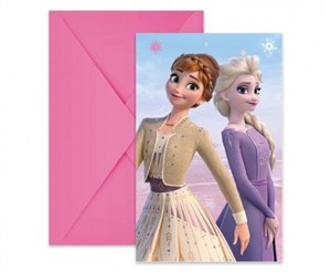 Obrazek Zaproszenia Frozen 2 6szt.