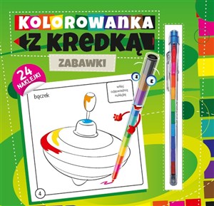 Obrazek Kolorowanka z kredką Zabawki