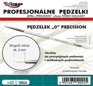 Obrazek Pędzelek Precision Kolinsky 0
