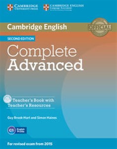 Obrazek Complete Advanced Teacher's Book + CD