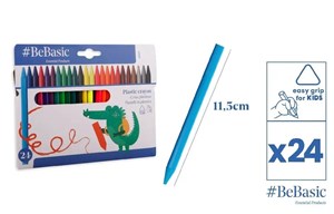 Obrazek Kredki plastikowe 24 kolory