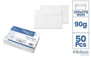 Obrazek Koperty białe 120x176 mm (50szt)