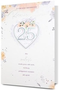 Obrazek Karnet B6 Rocznica ślubu 25