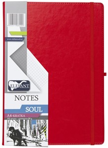 Picture of Notes A4 kratka Soul czerwony