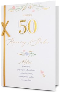 Picture of Karnet B6 Rocznica ślubu 50