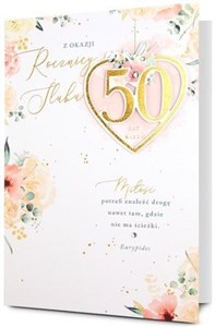 Picture of Karnet B6 Rocznica ślubu 50