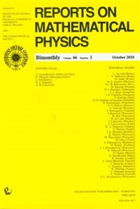 Picture of Reports on Mathematical Physics 66/2 Kraj