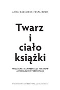 polish book : Twarz i ci... - Anna Kazimiera Folta-Rusin
